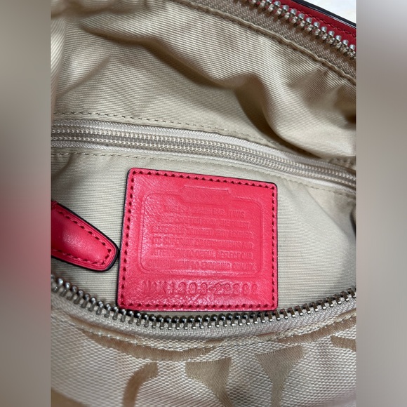 Coach Legacy Signature Courtney Khaki Corral  Adjustable Shoulder Bag - Picture 8 of 11